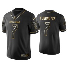 Men's Tampa Bay Buccaneers #7 Golden Edition Vapor Limited Leonard Fournette Black Jersey