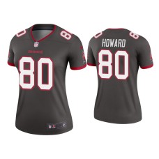 Women's Tampa Bay Buccaneers #80 O.J. Howard Pewter Legend Jersey