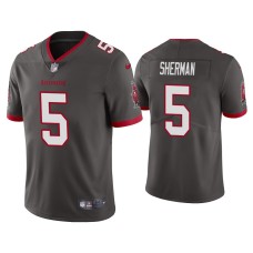 Men's Tampa Bay Buccaneers #5 Vapor Limited Richard Sherman Pewter Jersey