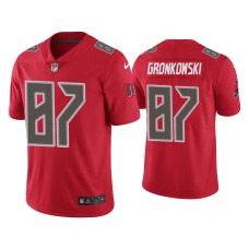 Men's Tampa Bay Buccaneers #87 Color Rush Limited Rob Gronkowski Red Jersey