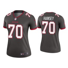 Women's Tampa Bay Buccaneers #70 Robert Hainsey Pewter Legend Jersey