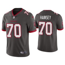 Men's Tampa Bay Buccaneers #70 Robert Hainsey Vapor Limited Pewter Jersey