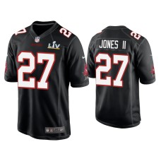 Men's Tampa Bay Buccaneers #27 Ronald Jones II Super Bowl LV Black Game Fashion Jersey