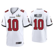 Men's Tampa Bay Buccaneers #10 Scotty Miller Super Bowl LV White Game Jersey