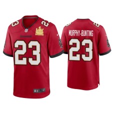 Men's Tampa Bay Buccaneers #23 Sean Murphy-Bunting Super Bowl LV Champions Red Game Jersey