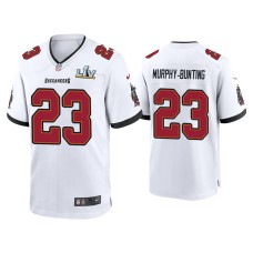 Men's Tampa Bay Buccaneers #23 Sean Murphy-Bunting Super Bowl LV White Game Jersey