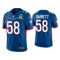 Men's Tampa Bay Buccaneers #58 Shaquil Barrett 2022 NFC Pro Bowl Royal Game Jersey