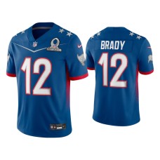 Men's Tampa Bay Buccaneers #12 Tom Brady 2022 NFC Pro Bowl Royal Game Jersey