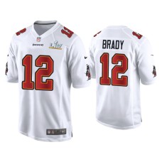 Men's Tampa Bay Buccaneers #12 Tom Brady Super Bowl LV White Game Fashion Jersey