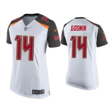 Women's Tampa Bay Buccaneers #14 Chris Godwin White Game Jersey