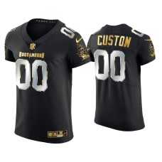 Men's Tampa Bay Buccaneers #0 Custom Black Golden Edition Elite Jersey