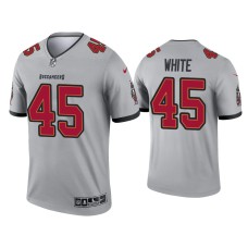 Men's Tampa Bay Buccaneers #45 Devin White Gray Inverted Legend Jersey