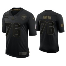 Men's Tampa Bay Buccaneers #76 Donovan Smith Black 2020 Salute to Service Limited Jersey