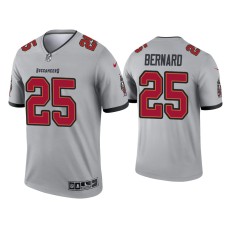 Men's Tampa Bay Buccaneers #25 Giovani Bernard Gray Inverted Legend Jersey