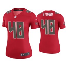 Women's Tampa Bay Buccaneers #48 Color Rush Legend Grant Stuard Red Jersey