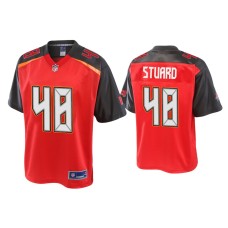 Men's Tampa Bay Buccaneers #48 Grant Stuard Red Pro Line Jersey