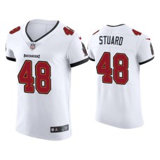 Men's Tampa Bay Buccaneers #48 Grant Stuard White Vapor Elite Jersey