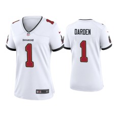 Women's Tampa Bay Buccaneers #1 Jaelon Darden White Game Jersey