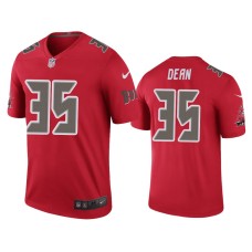 Men's Tampa Bay Buccaneers #35 Jamel Dean Red NFL Draft Color Rush Legend Jersey