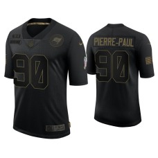 Men's Tampa Bay Buccaneers #90 Jason Pierre-Paul Black 2020 Salute to Service Limited Jersey