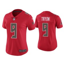 Women's Tampa Bay Buccaneers #9 Color Rush Limited Joe Tryon Red Jersey