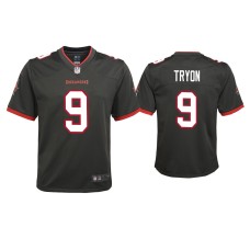 Youth Tampa Bay Buccaneers #9 Joe Tryon Pewter Game Jersey