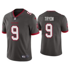 Men's Tampa Bay Buccaneers #9 Joe Tryon Pewter 2021 NFL Draft Vapor Limited Jersey