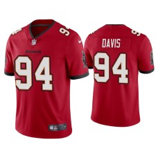 Men's Tampa Bay Buccaneers #94 Vapor Limited Khalil Davis Red Jersey