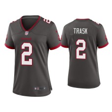 Women's Tampa Bay Buccaneers #2 Kyle Trask Pewter Alternate Game Jersey