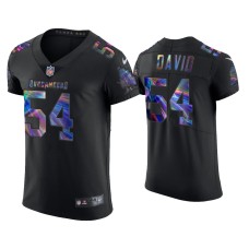 Men's Tampa Bay Buccaneers #54 Lavonte David Black Golden Edition Holographic Jersey