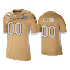 Men's Tampa Bay Buccaneers #0 Custom 2021 NFC Pro Bowl Game Gold Jersey