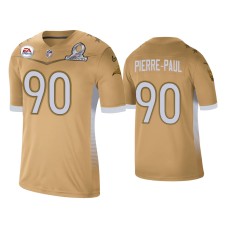 Men's Tampa Bay Buccaneers #90 Jason Pierre-Paul 2021 NFC Pro Bowl Game Gold Jersey