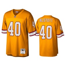 Men's Tampa Bay Buccaneers #40 Mike Alstott Orange Legacy Replica Jersey