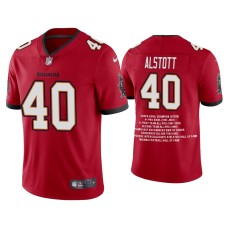 Men's Tampa Bay Buccaneers #40 Mike Alstott Red Career Highlight Limited Edition Jersey