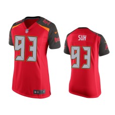 Women's Tampa Bay Buccaneers #93 Ndamukong Suh Red Game Jersey