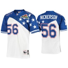 Men's Tampa Bay Buccaneers #56 Hardy Nickerson Mitchell & Ness 1994 Pro Bowl White Blue NFC Jersey