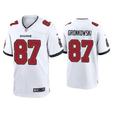 Men's Tampa Bay Buccaneers #87 Rob Gronkowski White Game Jersey