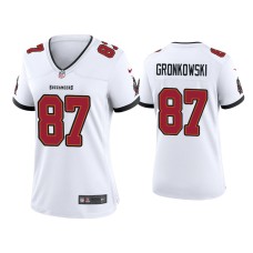 Women's Tampa Bay Buccaneers #87 Rob Gronkowski White Game Jersey