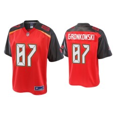 Men's Tampa Bay Buccaneers #87 Rob Gronkowski Red Pro Line Jersey