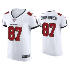 Men's Tampa Bay Buccaneers #87 Rob Gronkowski White Vapor Elite Jersey