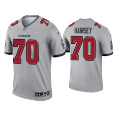 Men's Tampa Bay Buccaneers #70 Robert Hainsey Gray Inverted Legend Jersey