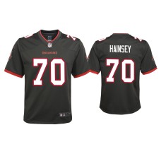 Youth Tampa Bay Buccaneers #70 Robert Hainsey Pewter Alternate Game Jersey