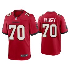 Men's Tampa Bay Buccaneers #70 Robert Hainsey Red Game Jersey