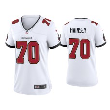 Women's Tampa Bay Buccaneers #70 Robert Hainsey White Game Jersey