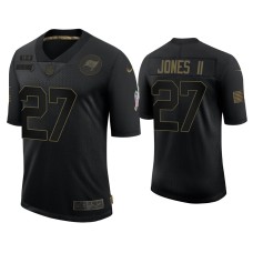 Men's Tampa Bay Buccaneers #27 Ronald Jones II Black 2020 Salute to Service Limited Jersey