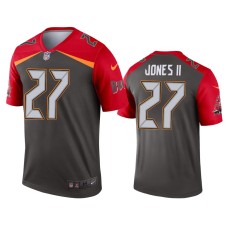 Men's Tampa Bay Buccaneers #27 Ronald Jones II Pewter Inverted Legend Jersey