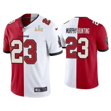 Men's Tampa Bay Buccaneers #23 Sean Murphy-Bunting Red White Super Bowl LV Split Jersey