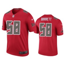 Men's Tampa Bay Buccaneers #58 Men's Color Rush Legend Shaquil Barrett Red Jersey