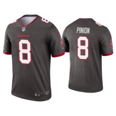 Men's Tampa Bay Buccaneers #8 Bradley Pinion Pewter Legend Jersey