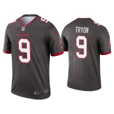 Men's Tampa Bay Buccaneers #9 Joe Tryon Pewter Legend Jersey